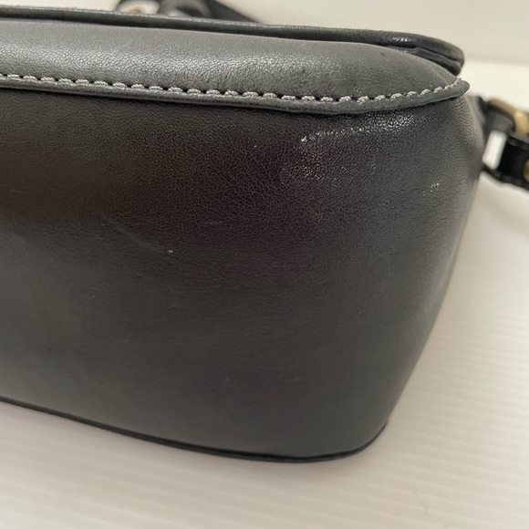 Avorio Nero Black Leather Shoulder bag Made in Italy Red Lining - Picture 9 of 15